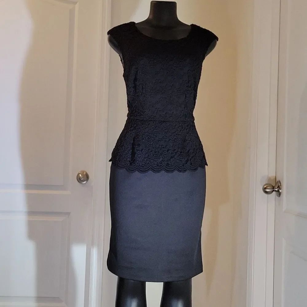 BRAND NEW CONNECTED APPAREL SLEEVELESS LACE TOP DRESS - Picture 15 of 16